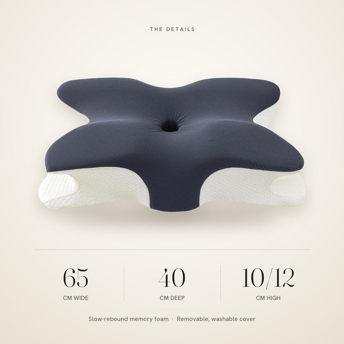 Size: 65 cm wide, 40 cm deep, 10 to 12 cm high