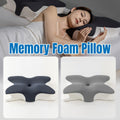 Memory Foam Butterfly Pillow Neck Support Slow Rebound Cervical Pillow - Light Grey