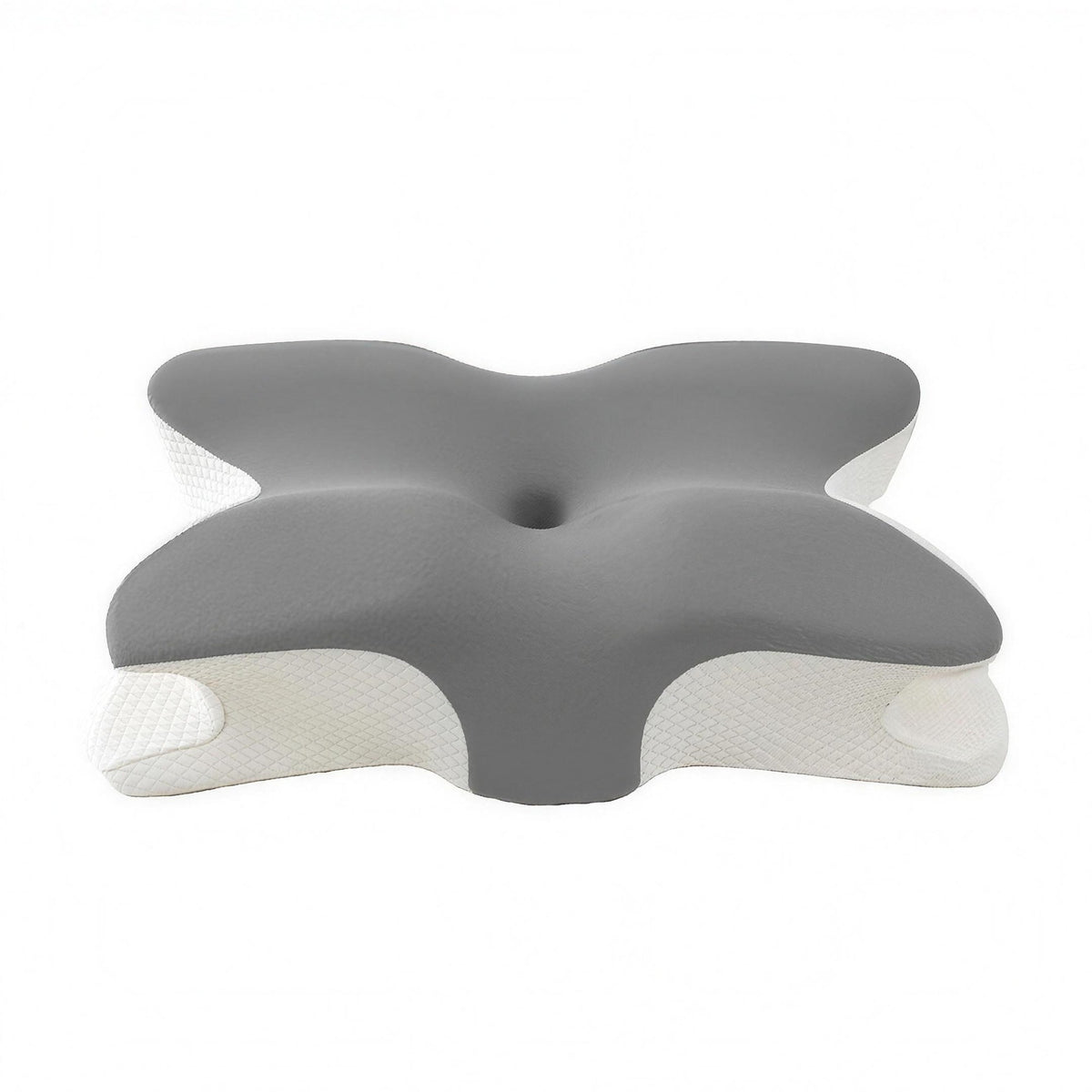 The Contour Pillow in Light Grey, studio photo